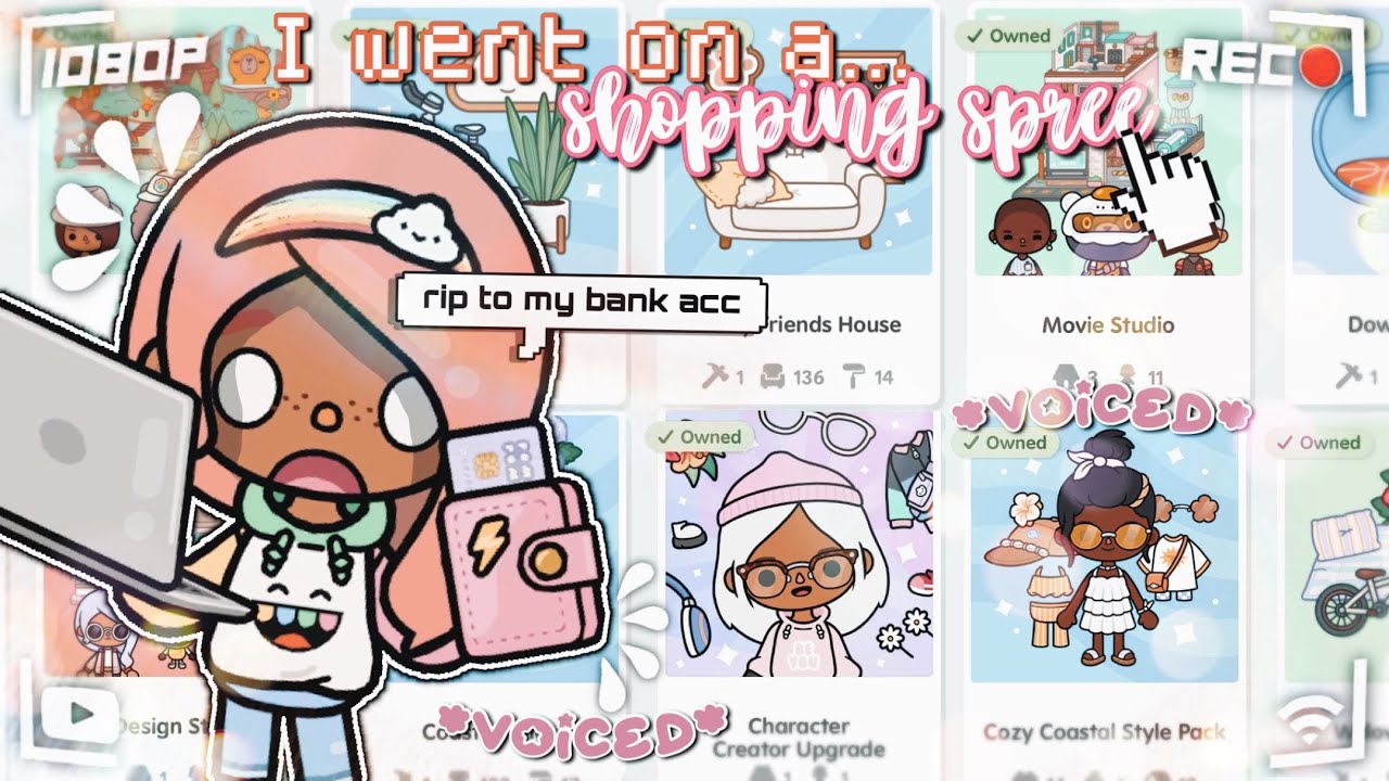 Я ОТПРАВИЛСЯ НА *ПРОГУЛКУ ПО МАГАЗИНАМ TOCA*😱💸💕| *Озвучено 🔊* | *ПОКОЙСЯ С БАНКОМ 💔*| Toca Life W...