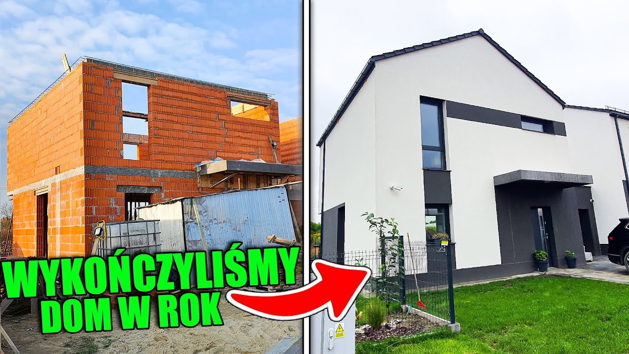 Budowa domu w 8 minut - TIMELAPSE. OD STANU SUROWEGO DO ZAMIESZKANIA W ROK.