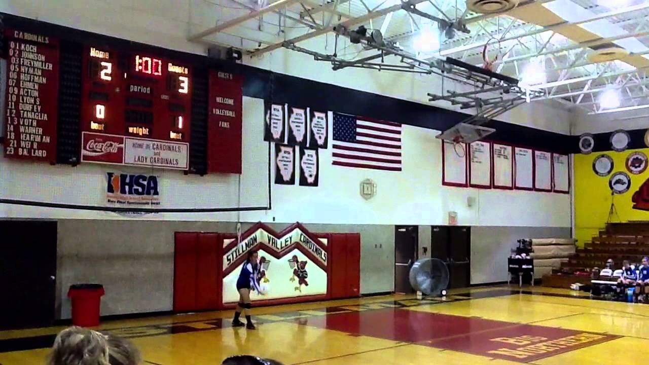 Vanessa Garza left side hitter and jump serving