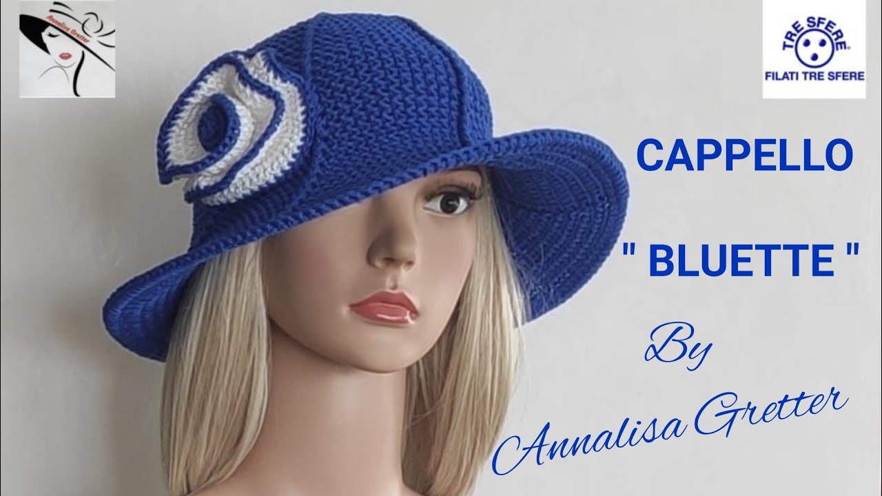 Tutorial cappello a tesa larga/crochet tutorial wide brimmed hat