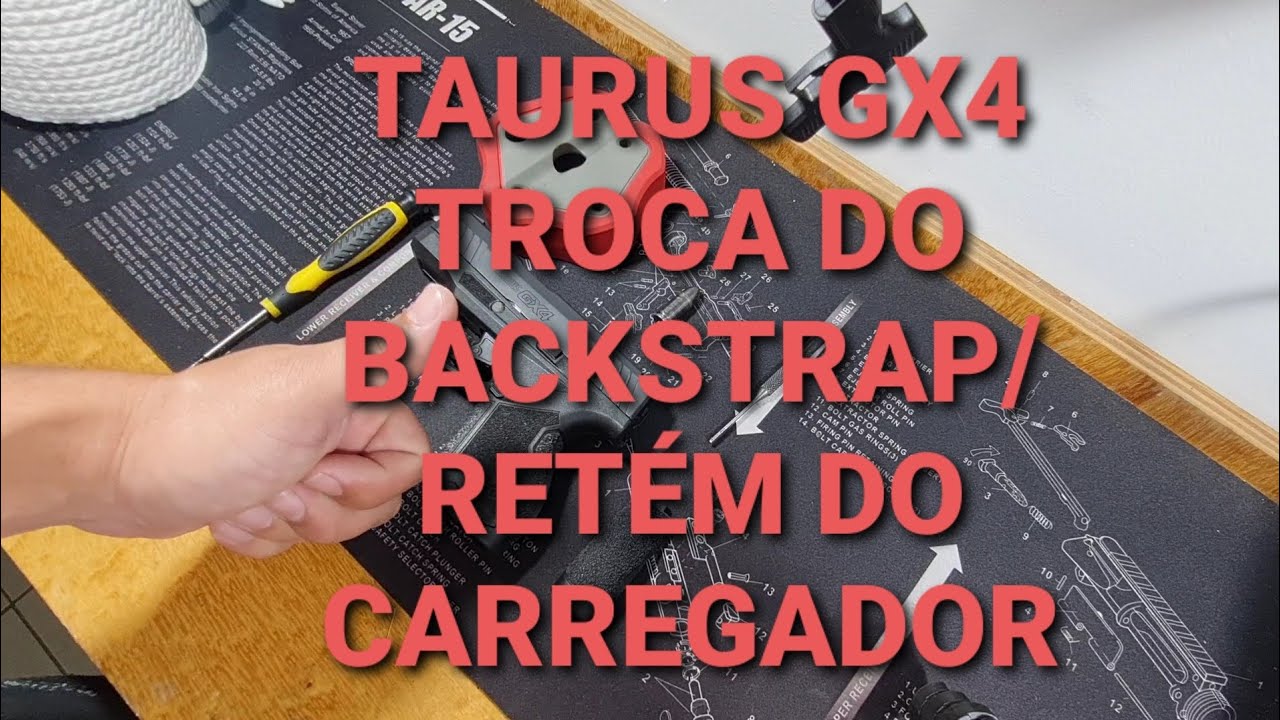 Troca do BackStrap e Retém do Carregador para canhoto - Taurus Gx4 9mm