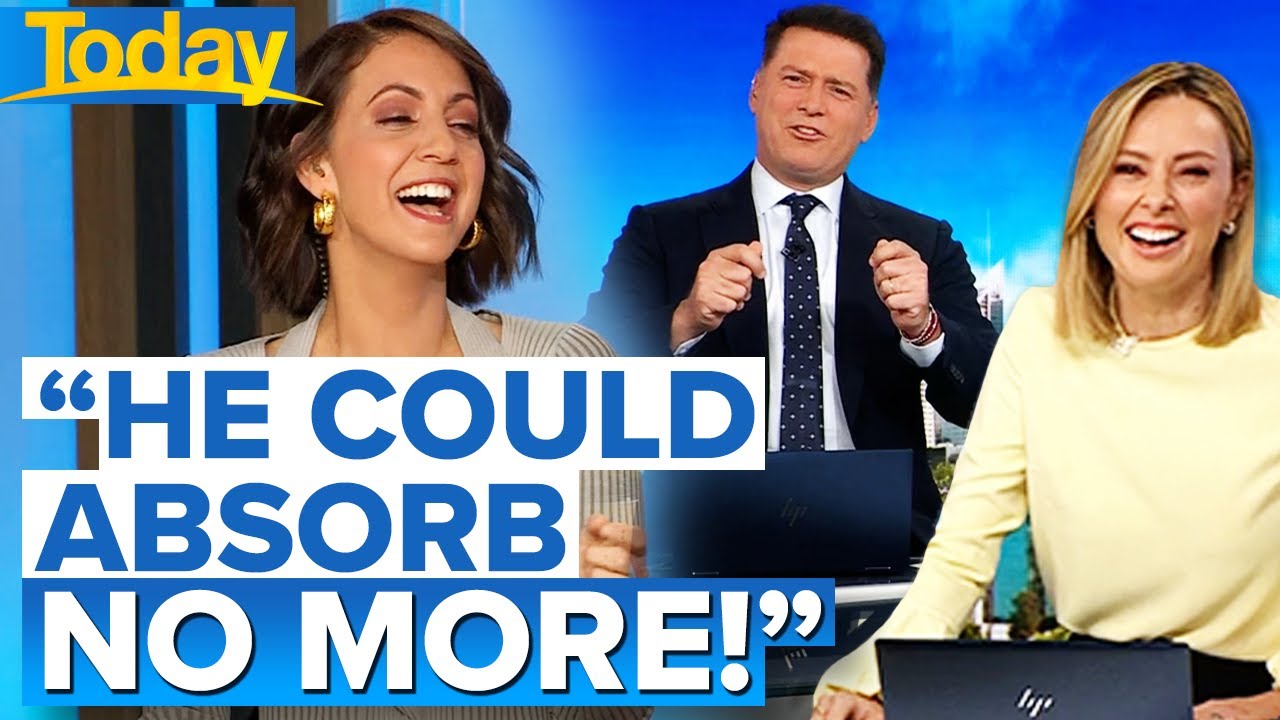 Karl compares his emotions to a wet cloth | Today Show Australia