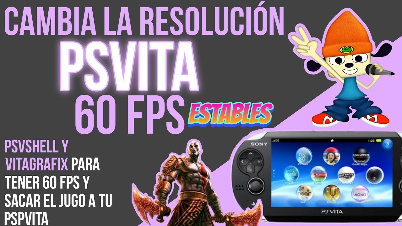 CAMBIA O AUMENTA LA RESOLUCION  EN PSVITA Y LLEGA A LOS 6O FPS || VITAGRAFIX + PSVshell