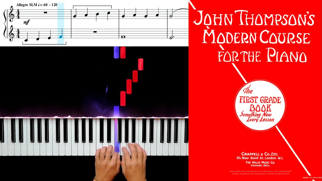 13. Escalando la Pared (Scaling the Wall) - John Thompson's Modern Course for the Piano 1st Grade