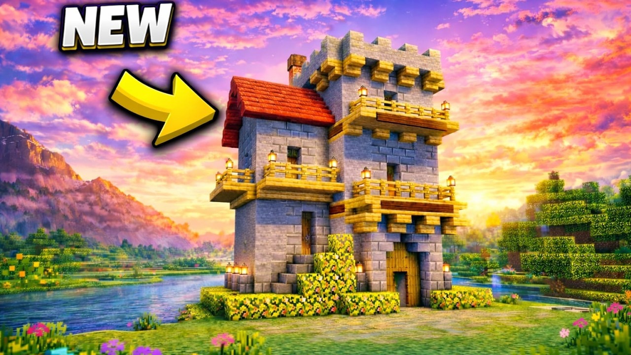 Minecraft - How To Build A Small Castle | Tutorial 