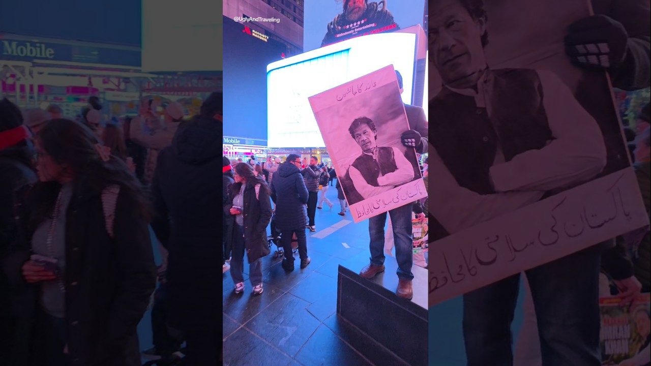 Huge PTI Rally in New York&rsquo;s Times Square | Emotional Scenes & Powerful Chants