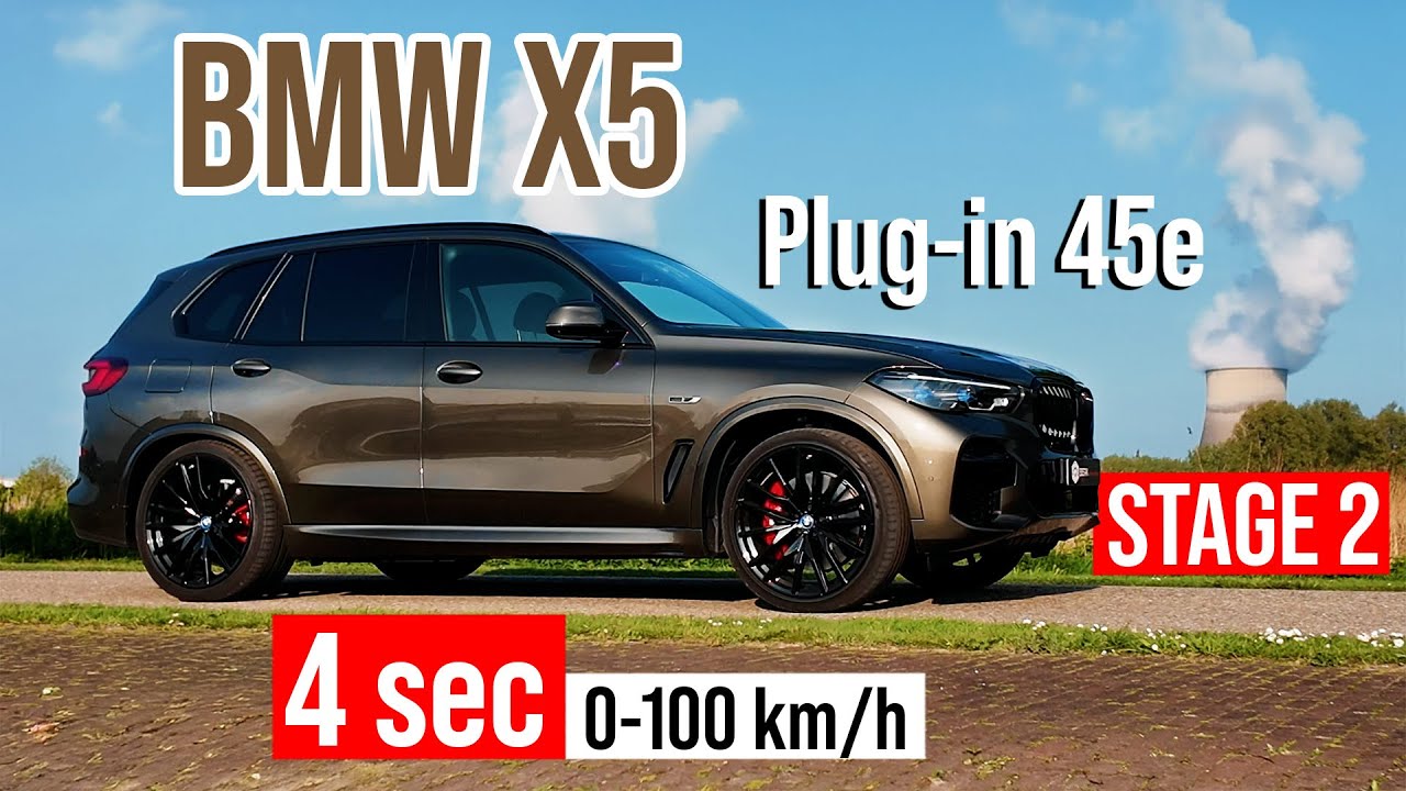 560HP & 880NM BMW X5 xDrive45e Stage 2 Tuning 0-100 & 100-200 km/h Dragy & Sound