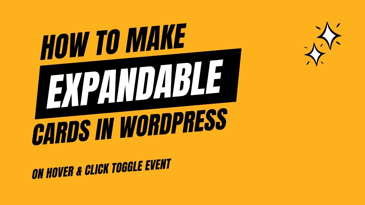How to make expandable cards on hover and with a click event 2024