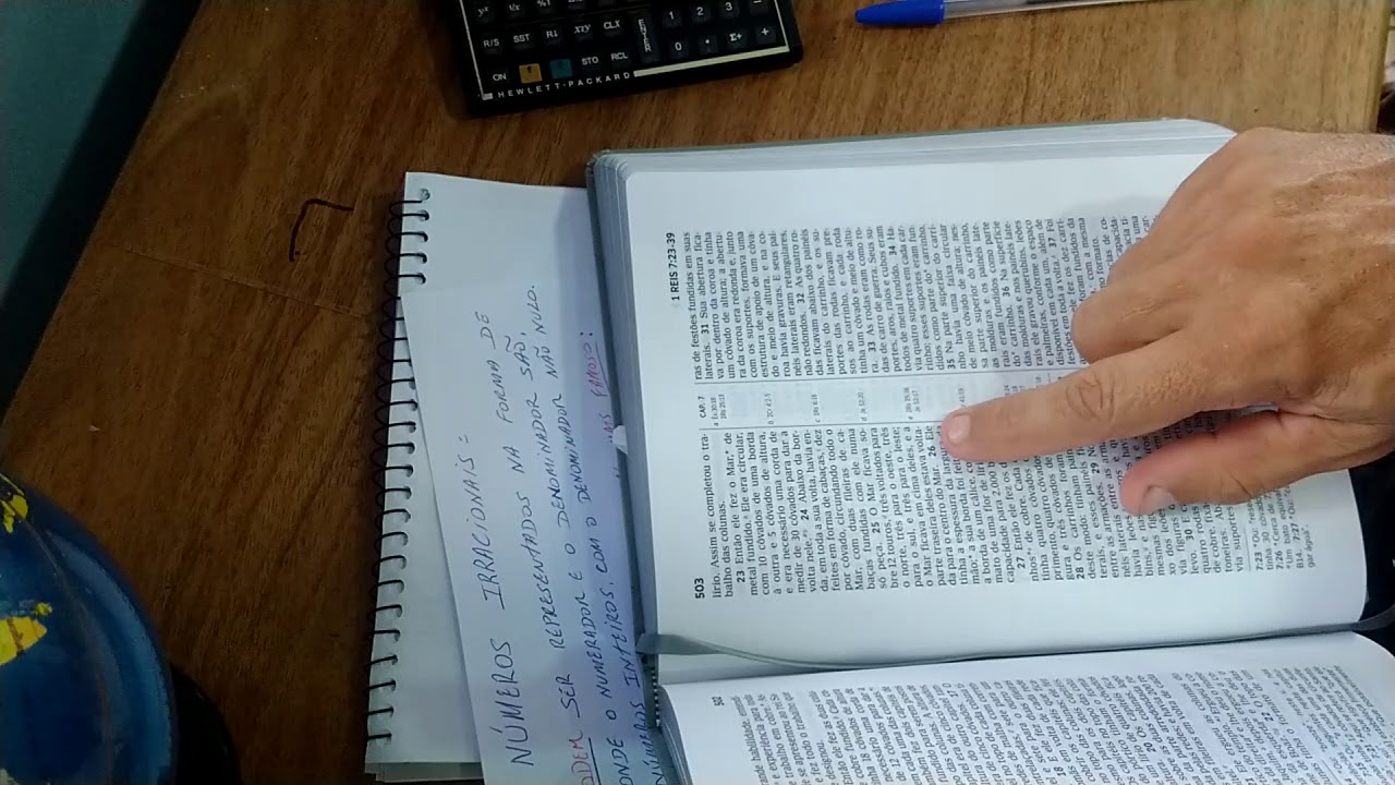 π (pi), o número, irracional, mais famoso da história (Bíblia), com o prof Roberto Rivelino.