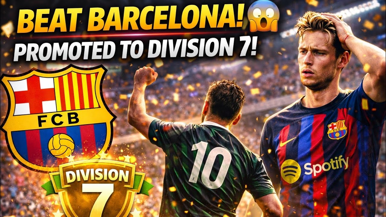 Beating FC Barcelona to Reach Division 7 🔥 | eFootball Mobile