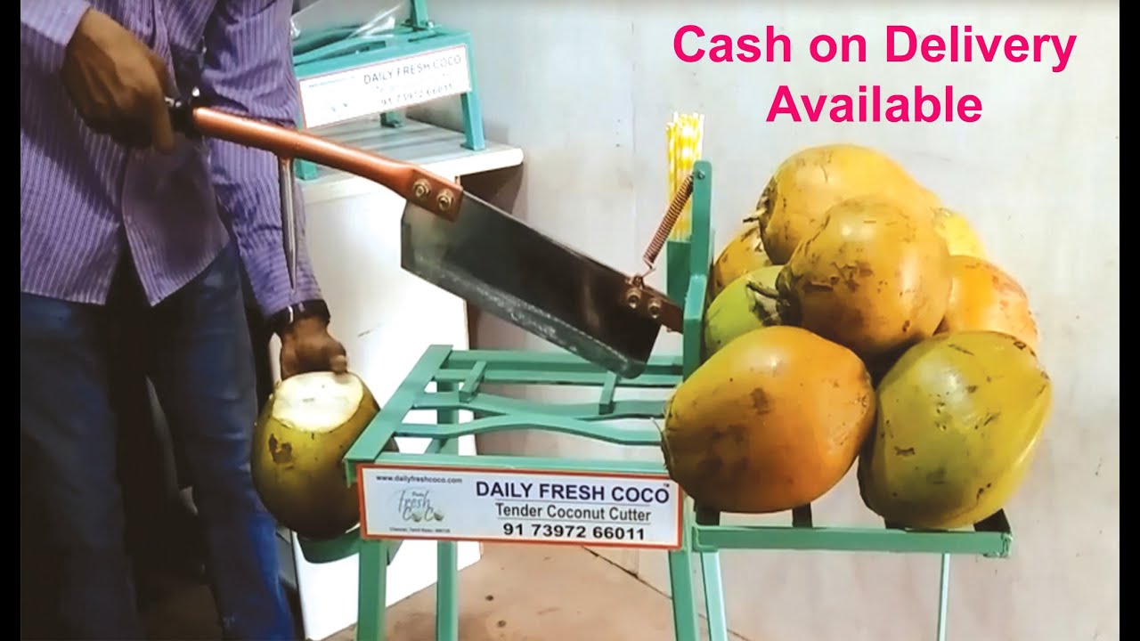 Tender Coconut Cutting Machine / இளநீர் வெட்டும் கருவி / Business Idea / COD / नारियल काटने की मशीन