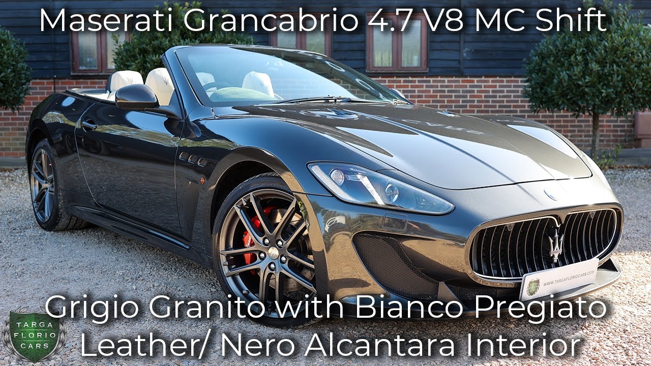 Maserati Grancabrio 4.7 V8 MC Shift registered December 2015(65) finished in Grigio Granito Metallic