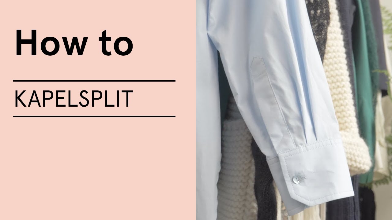 Tutorial: Kapelsplit als mouwsplit naaien - Veritas