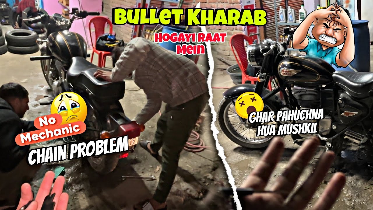 Bullet ne diya Dhoka Raat Mein😭/No Mechanic upto 30 km🙀/Trip kharab hogayi 😔