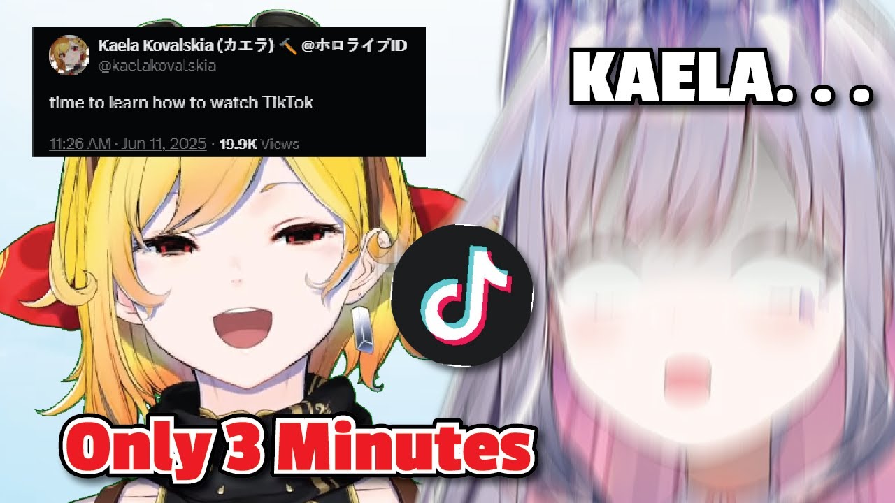 Biboo cant believe that Kaela only survive TIKTOK for 3 minutes...
