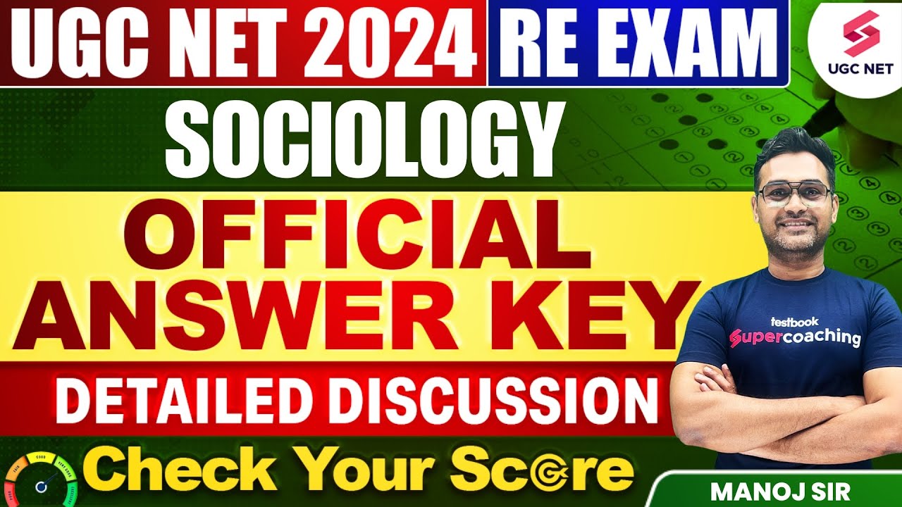 UGC NET Sociology Official Answer Key | UGC NET Sociology Questions Challenge Discussion | Manoj Sir