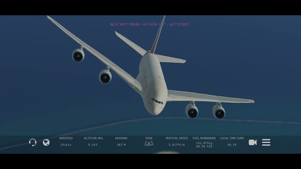 Infinite Flight Airbus A380-800 Emirates Dubai Intl to Cape Town Intl Full Takeoff#infiniteflight