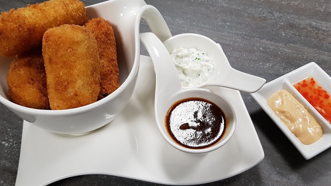 Chili Cheese Kroketten mit 4 Dips / Soßen feat. Krokettenkalle (mit Rezept) Mori kocht