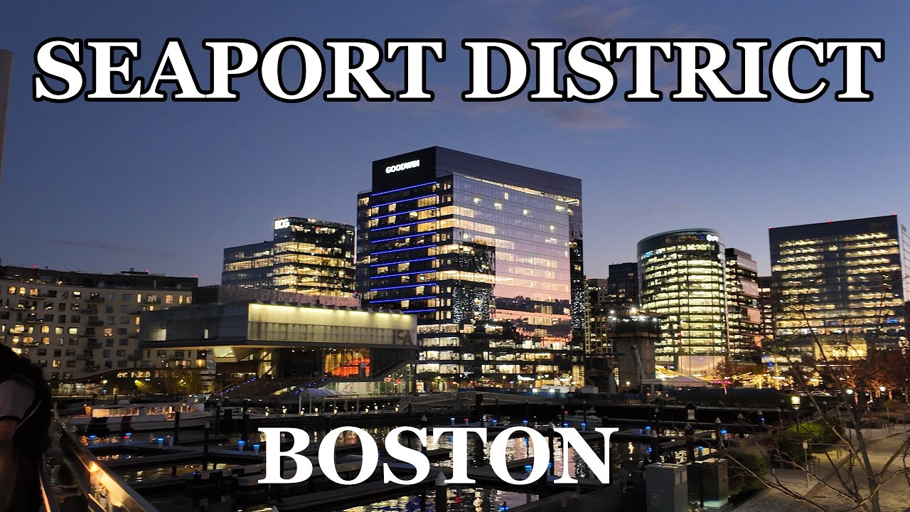 Seaport District,A Luxurious Neighborhood Of Boston [4K]