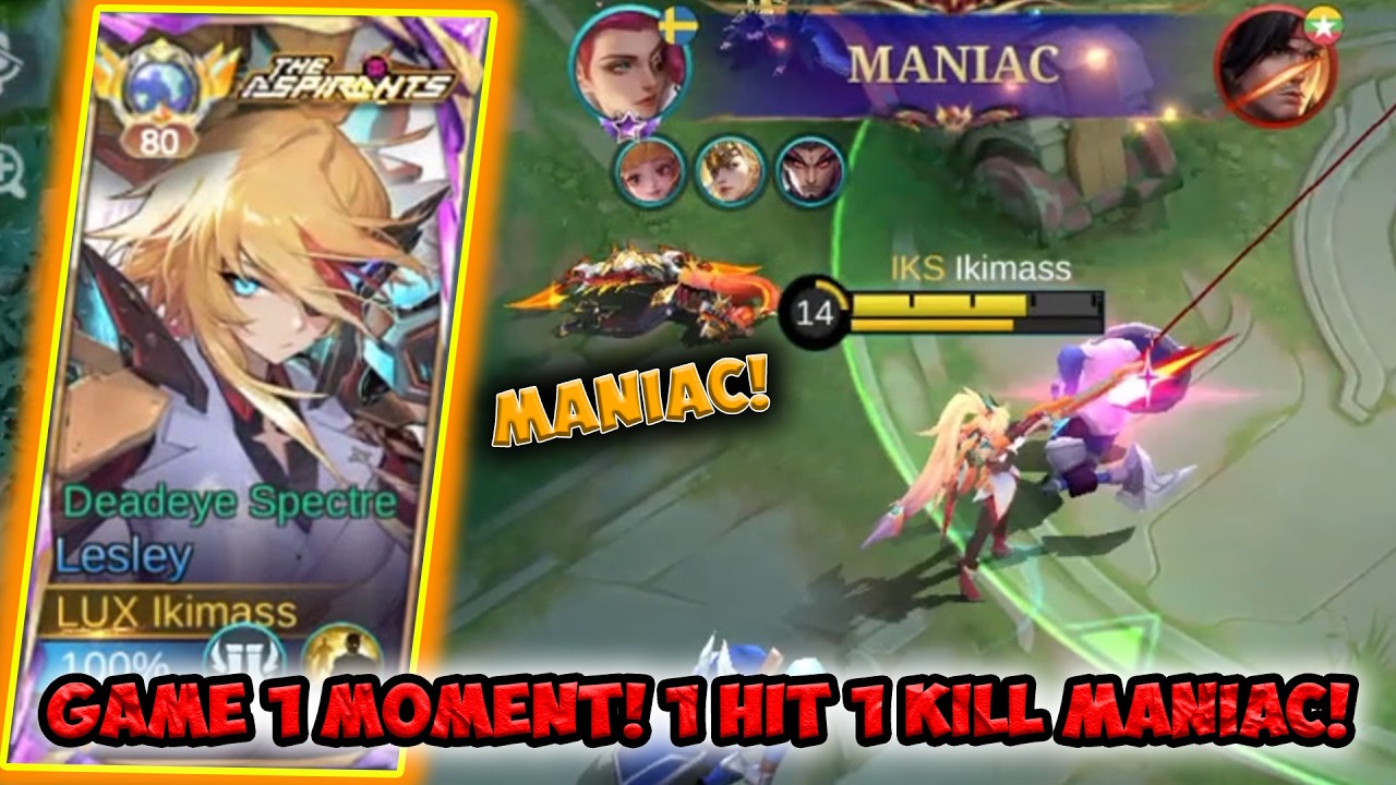 BUILD LESLEY INI TERSAKIT DI 2026! LANGSUNG MANIAC! 1 HIT 1 KILL! | Top Global Lesley - MLBB