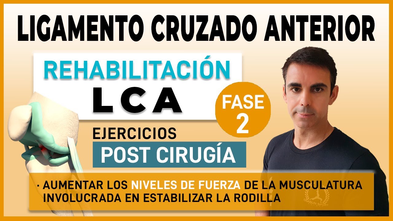 ★ 𝗟𝗶𝗴𝗮𝗺𝗲𝗻𝘁𝗼 𝗰𝗿𝘂𝘇𝗮𝗱𝗼 𝗮𝗻𝘁𝗲𝗿𝗶𝗼𝗿 𝗟𝗖𝗔 operado ★ 𝗘𝗷𝗲𝗿𝗰𝗶𝗰𝗶𝗼𝘀 𝗙𝗔𝗦𝗘 𝟮 | Rehabilitación Post Cirugía
