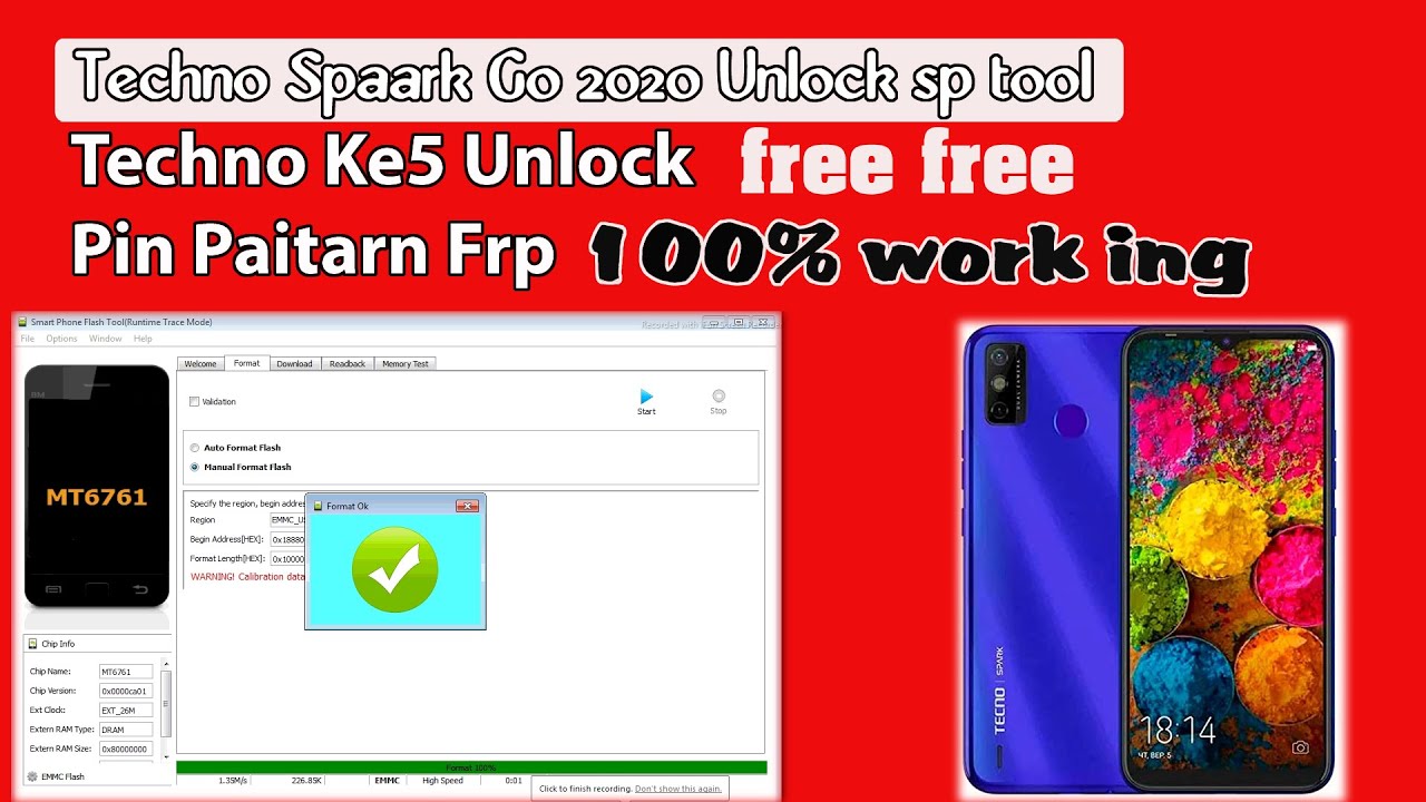 How to Unlock Spark Go 2020ke5 With Sp Flash tool | Tecno Spasrk Go 2020 [Ke5] unlock Sp flash tool