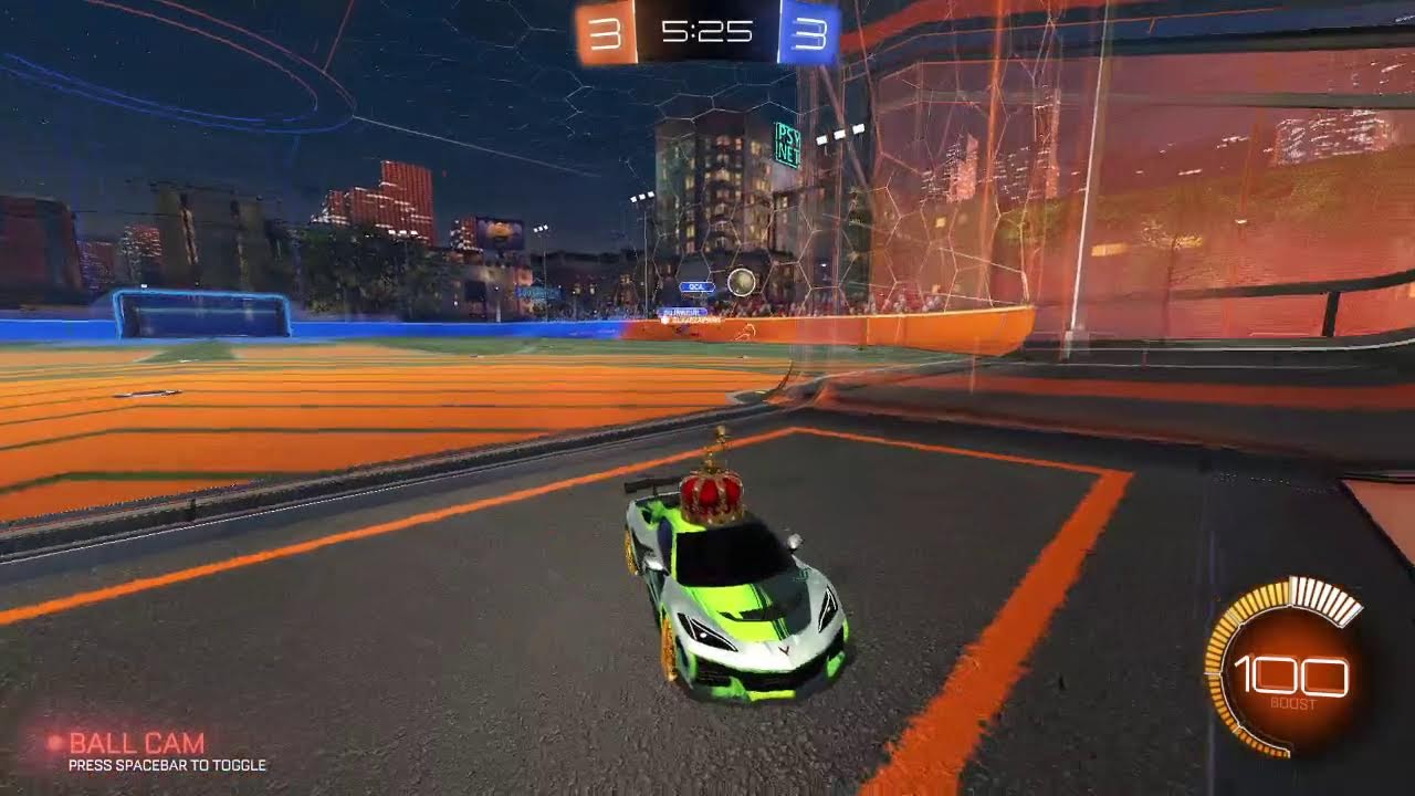 playing ROCKET LEAGUE