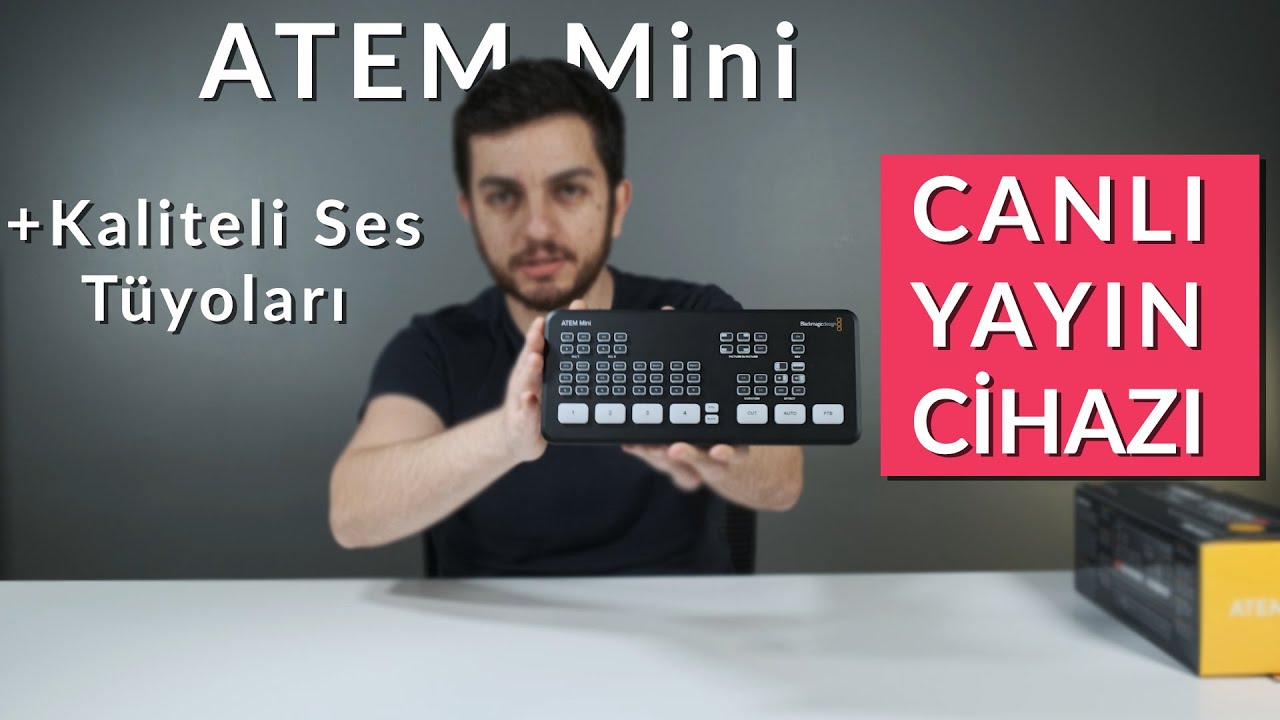 Blackmagic Atem Mini Görüntü Mikseri Kutu Açılışı ve İnceleme | Canlı Yayın Cihazı