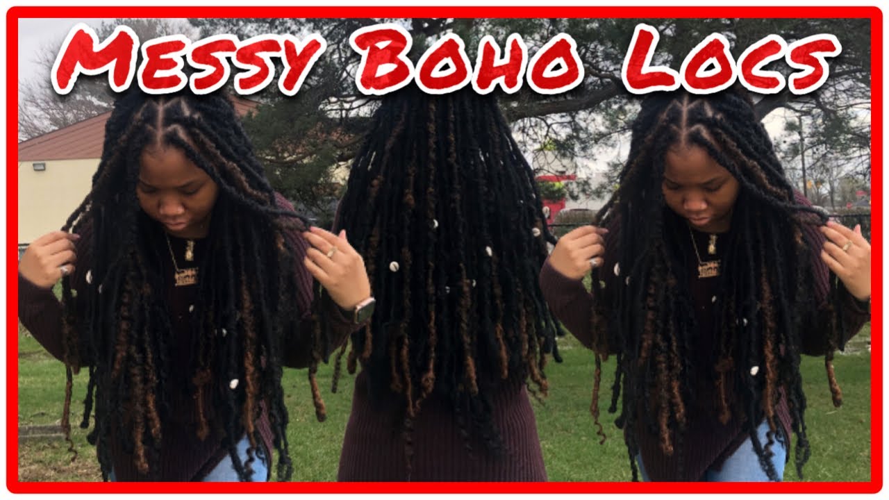 How To: Handmade Messy, Bohemian Inspired Textured Faux Locs Waist Length| Teyana Taylor Inspired
