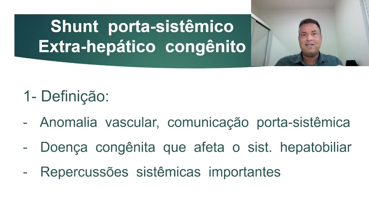 1. Shunt  (ou desvio) portossistêmico congênito extra-hepatico
