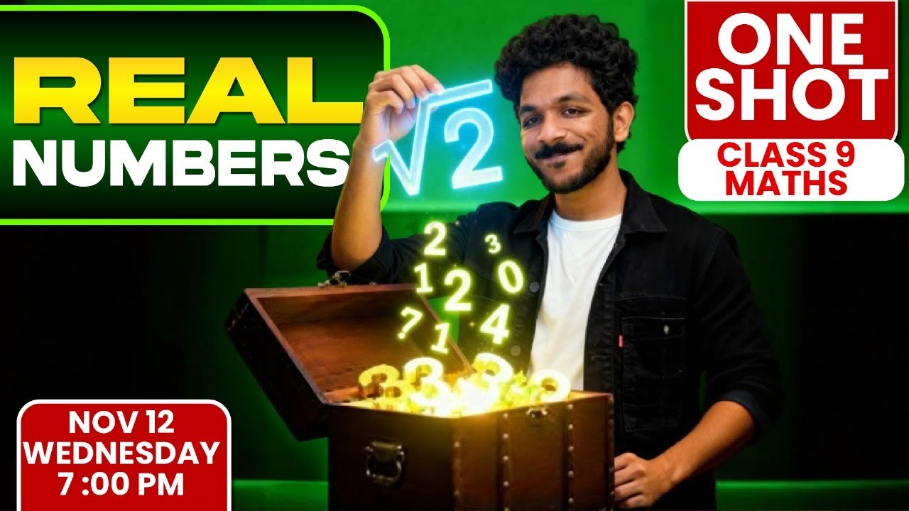 Class 9 Maths | Real Numbers / രേഖീയസംഖ്യകൾ | Oneshot | Exam Winner