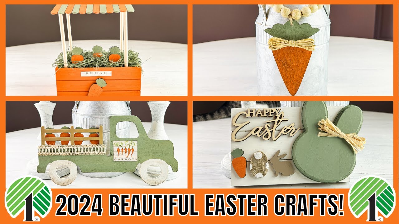 EASY 2024 EASTER DOLLAR TREE DIYS | EASTER 2024 DIY IDEAS | BUDGET FRIENDLY