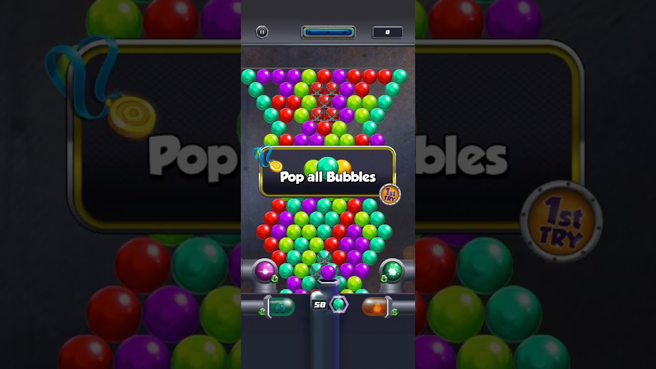 bubble shoot game high level