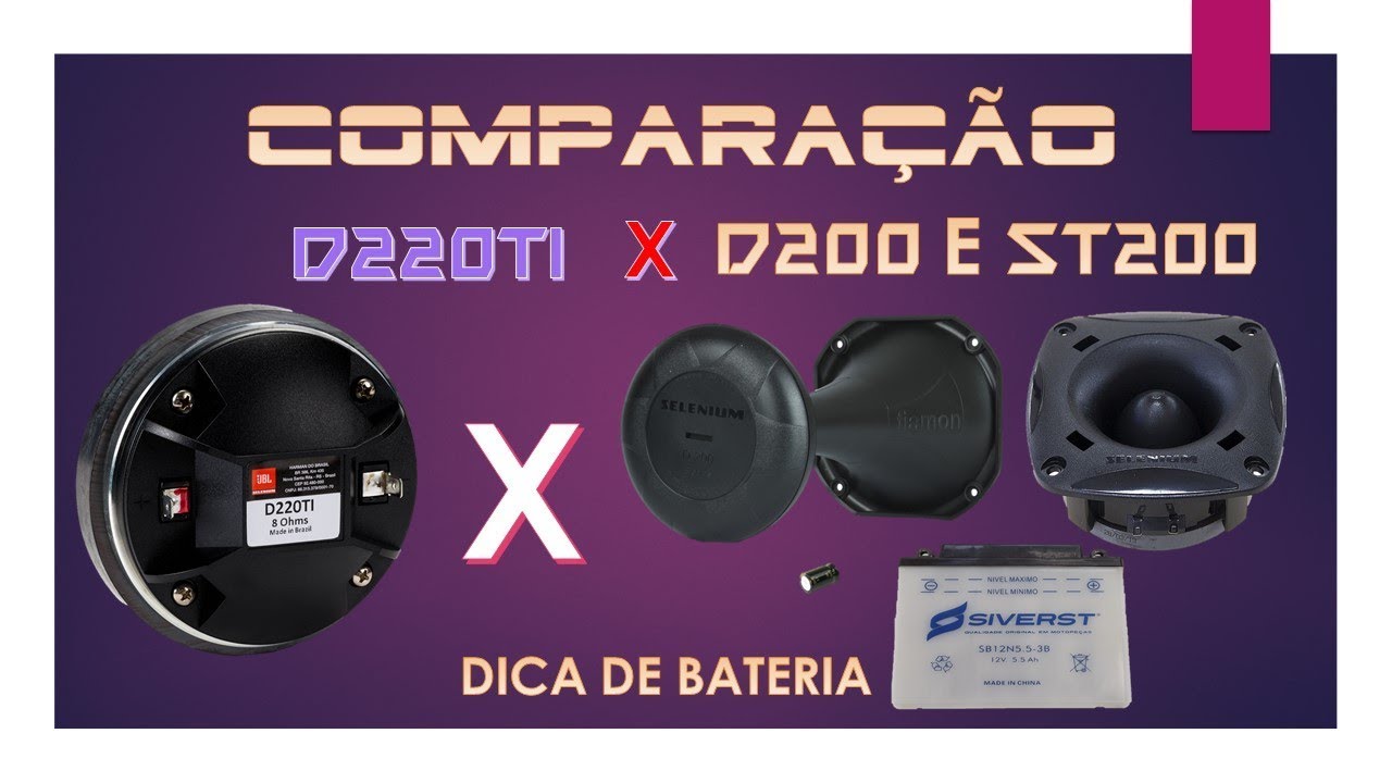 comparação d220ti x d200 e st200 + uma dica valiosa de bateria...