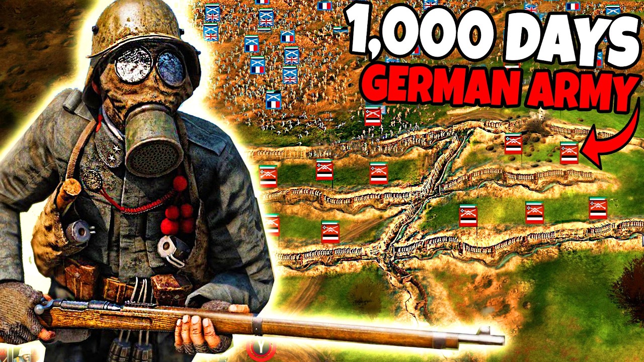 I Spent 1,000 Days in WW1 GERMAN ARMY in this TRENCH WAR SIMULATOR!