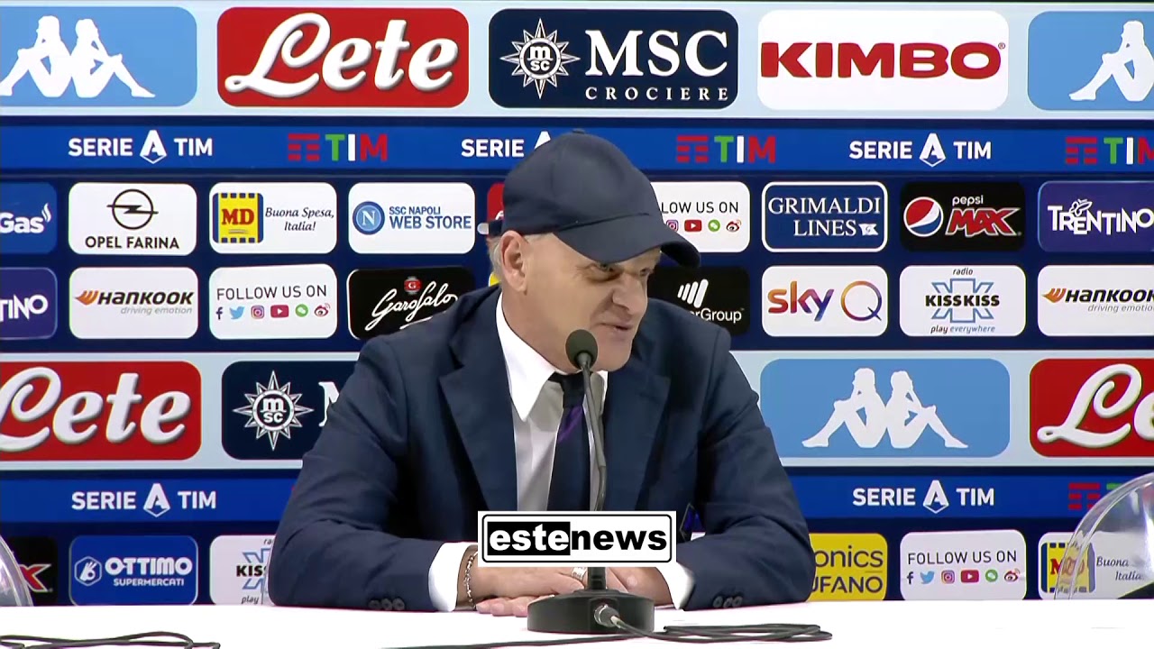 Napoli-Fiorentina 0-2, la conferenza di Iachini