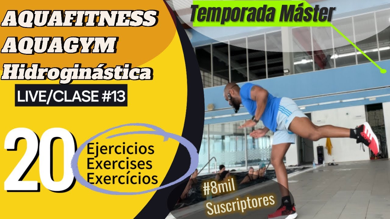 AQUAFITNESS, AQUAGYM E HIDROGINASTICA: 20 ejercicios de cardio en la piscina
