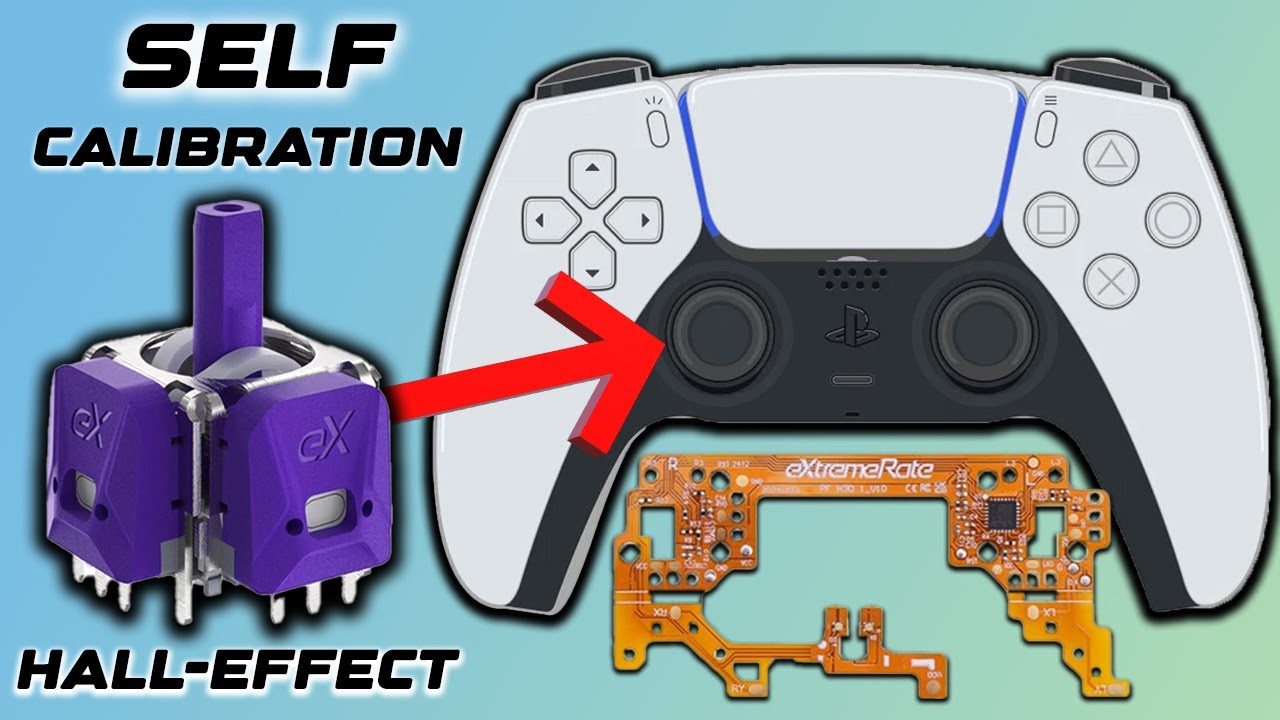 Self-Calibration Hall Effect Joysticks by eXtremeRate PS5 Tutorial