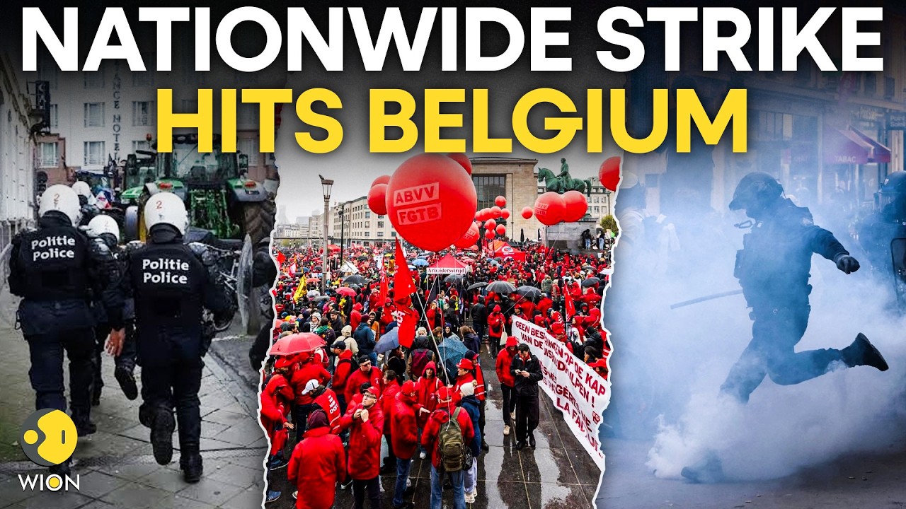 Brussels Protest LIVE: Student Protesters Join Belgian Unions on National Strike Day | WION Live
