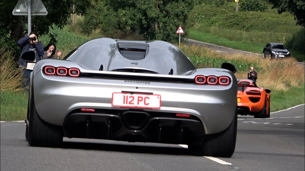 Supercars Accelerating Down a Country Road - Supercars Arriving at the SCD Secret Meet 2023!!!