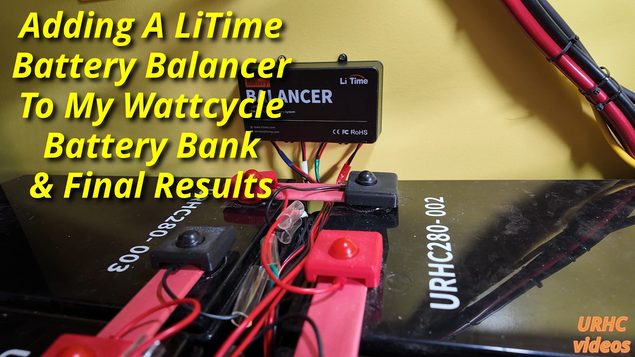 Adding  A LiTime Battery Balancer To My Wattcycle Battery Bank & Final Results At The End