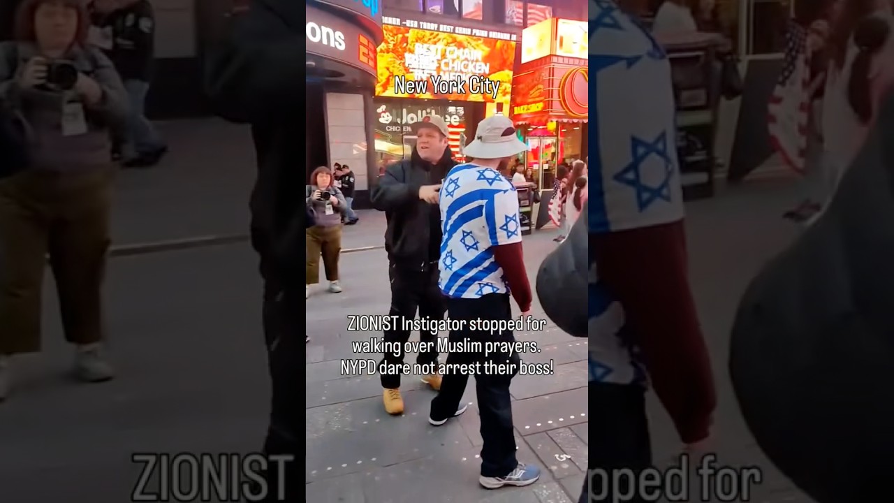 Dude was messing with Muslims praying at an event