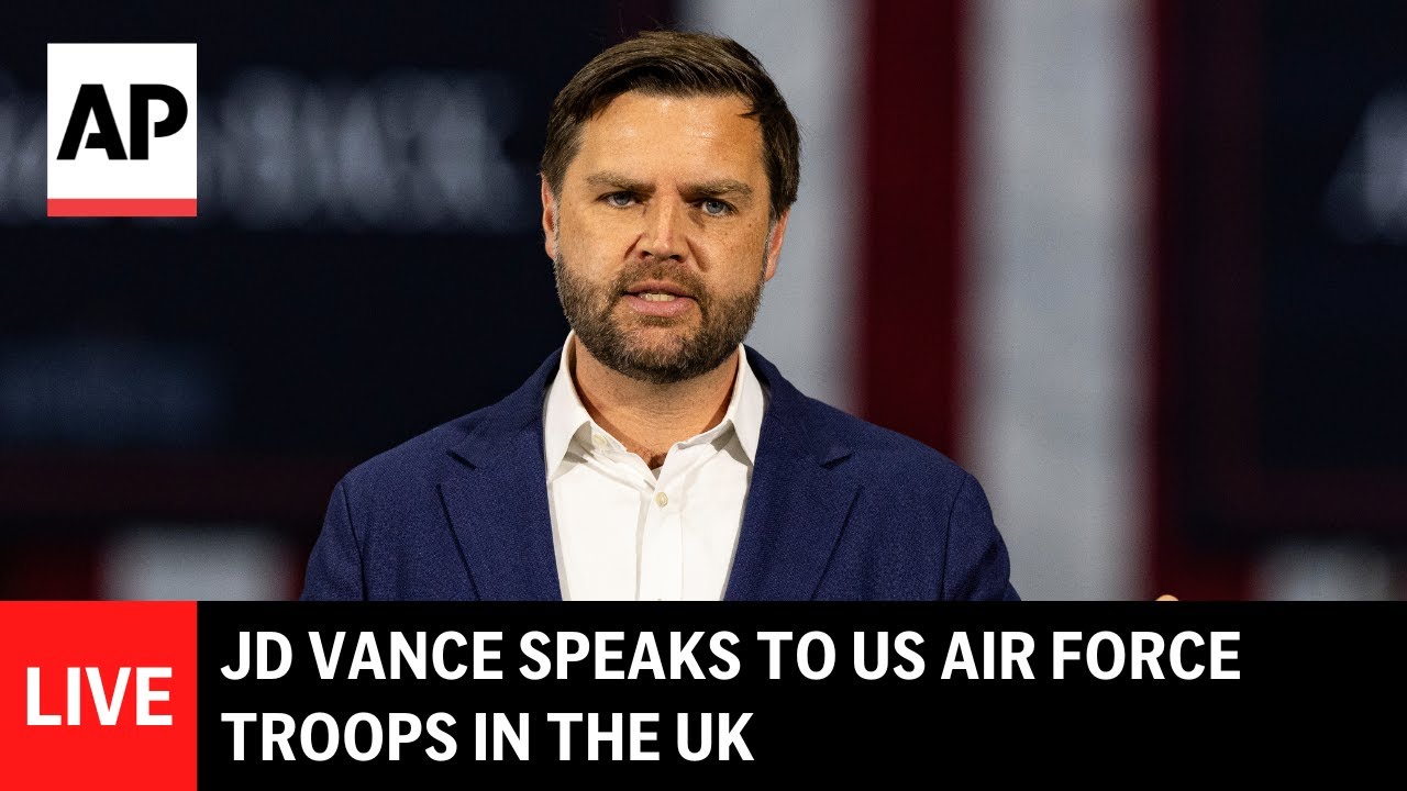 LIVE: JD Vance speaks at RAF Fairford during visit to US Air Force troops in UK