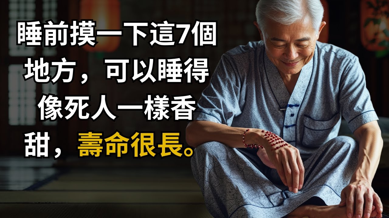 晚年，睡前摸這7個部位，睡到早上，活到100歲！