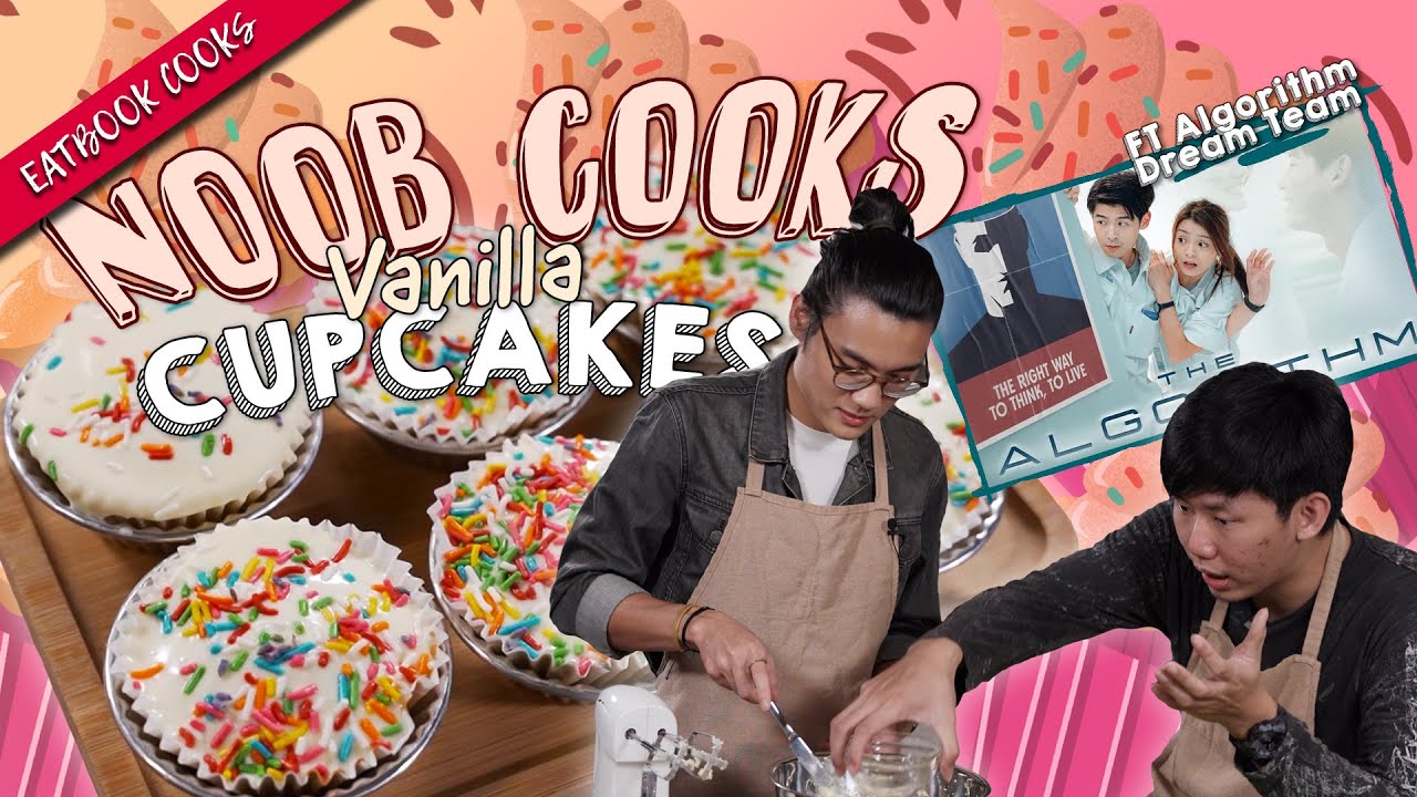 Noob Cook Tries Baking Vanilla Cupcakes | Noob Cooks | EP 6