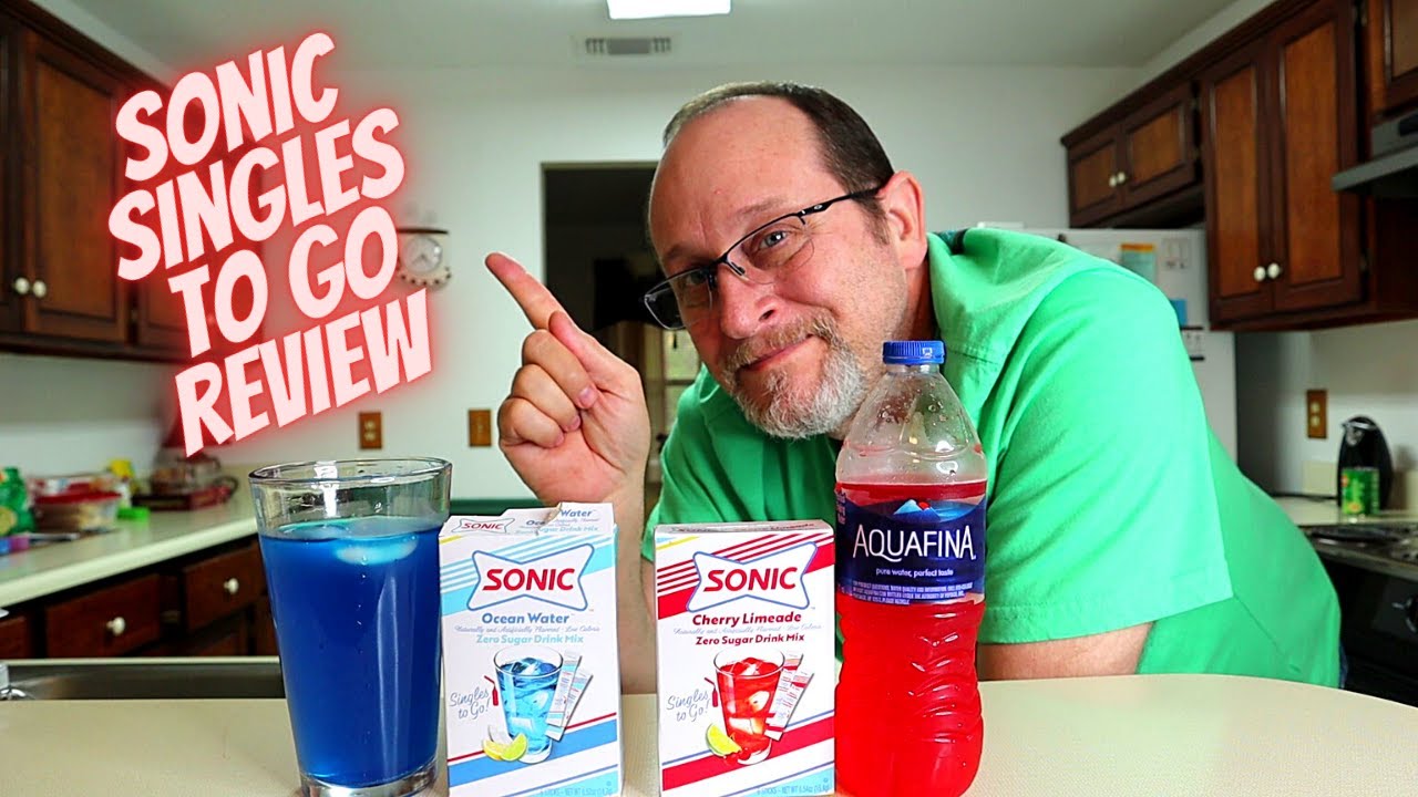 SONIC Zero Sugar drink singles to go| Cherry limeade & Oceanwater