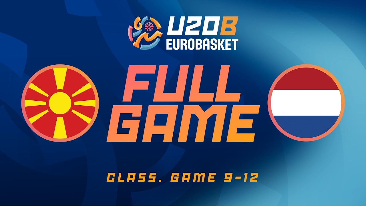 North Macedonia v Netherlands | Full Basketball Game&nbsp;| FIBA U20 EuroBasket 2026 Division B