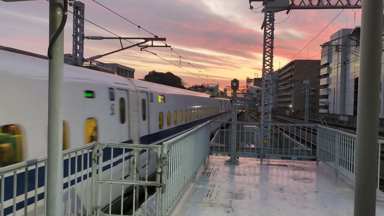 2025/12/31 新横浜駅 東海道新幹線のぞみ49号発車＆ひかり651号入線・発車