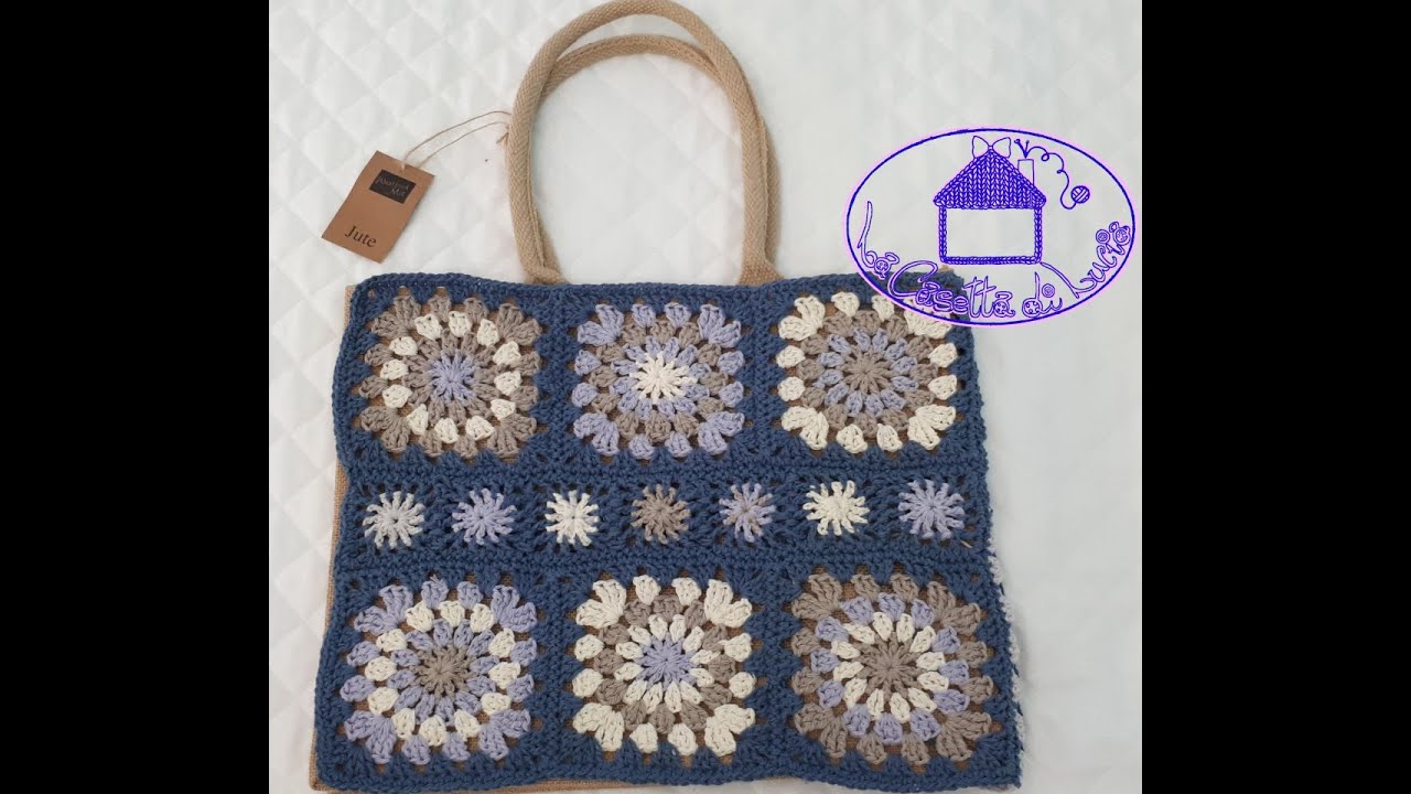 Borsa Gossy a piastrelle Granny Uncinetto