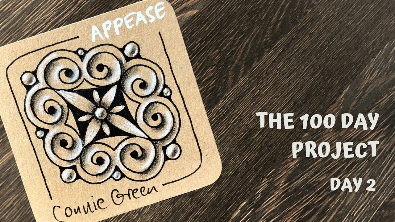 Day 2 of 100 Days of Tangling - Appease